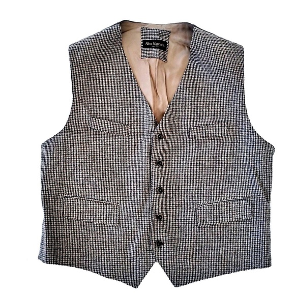 Vintage Allen Edmonds Tweed Dress Vest 